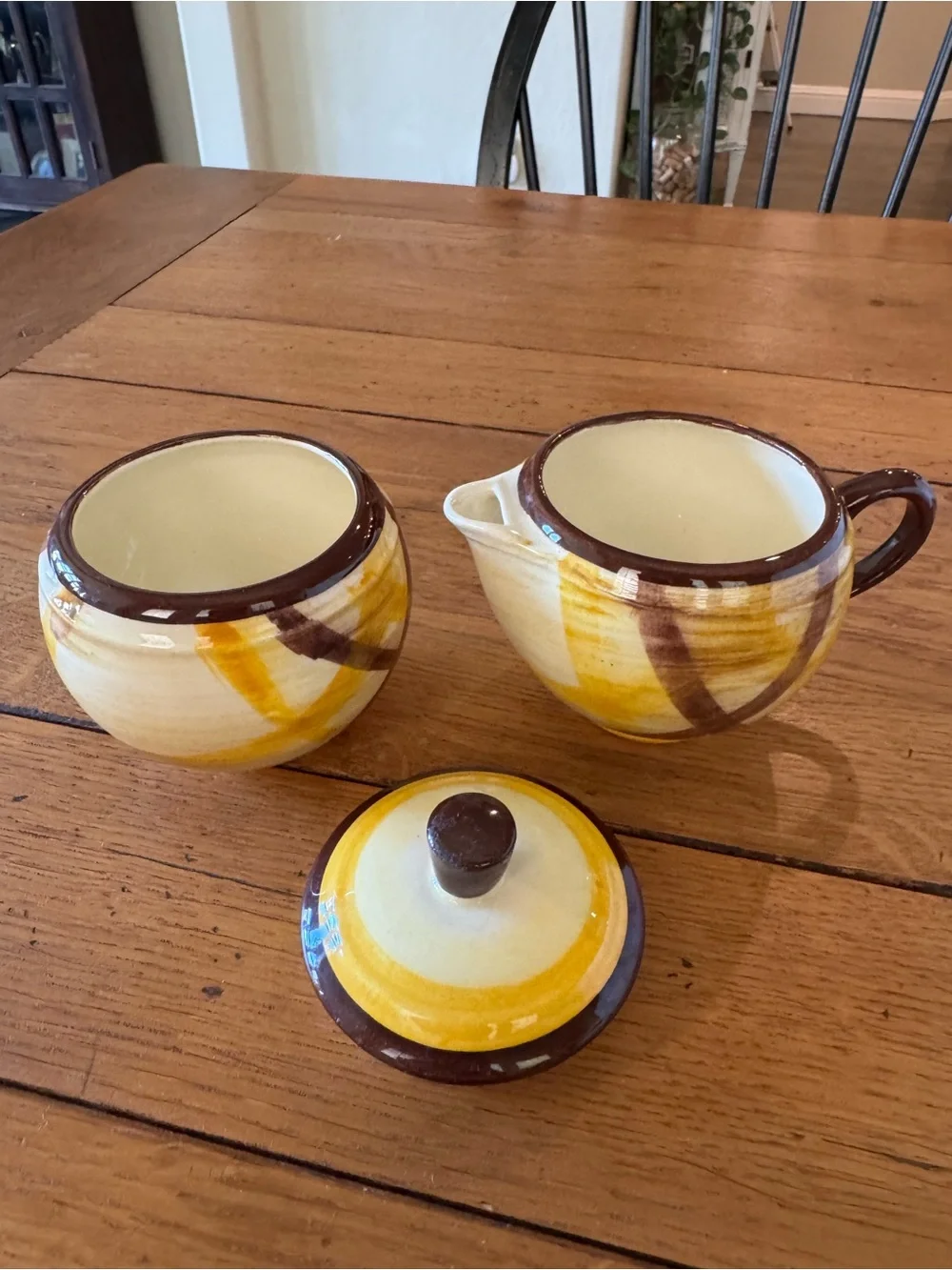 Vintage Vernonware Sugar & Creamer